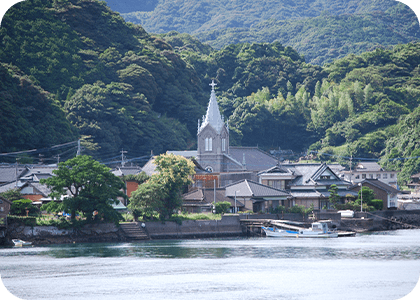 世界遺産　崎津集落